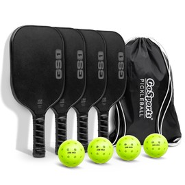 GoSports GS1 Pickleball Paddles - Single, 2 Pack, or 4 Pack - USAPA Approved Fiberglass Pickleball Paddles