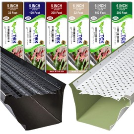 LeafTek 8" Sample Kit in White | Sample Sections for Both 5" & 6" Gutter Systems | Includes Sample Screws & Measuring Information