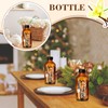Suclain 6 Pack Amber Glass Bottle Boston Round Vanilla Extract