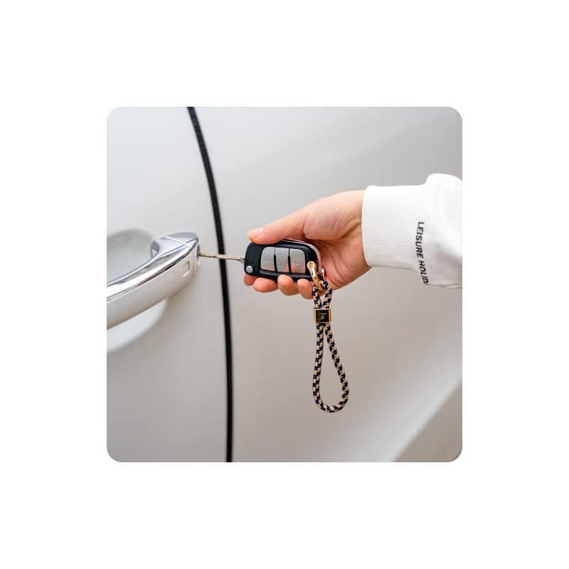 SENLLY Car Key Fob, Original Minimalist Design, Universal Lanyard for