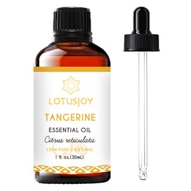 LOTUSJOY Tangerine Essential Oil Pure Organic for Diffuser Candle Making Skin Hair - 1 Oz