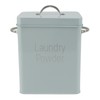 Metal Laundry Room Container with Dual Side Handles with Spoon