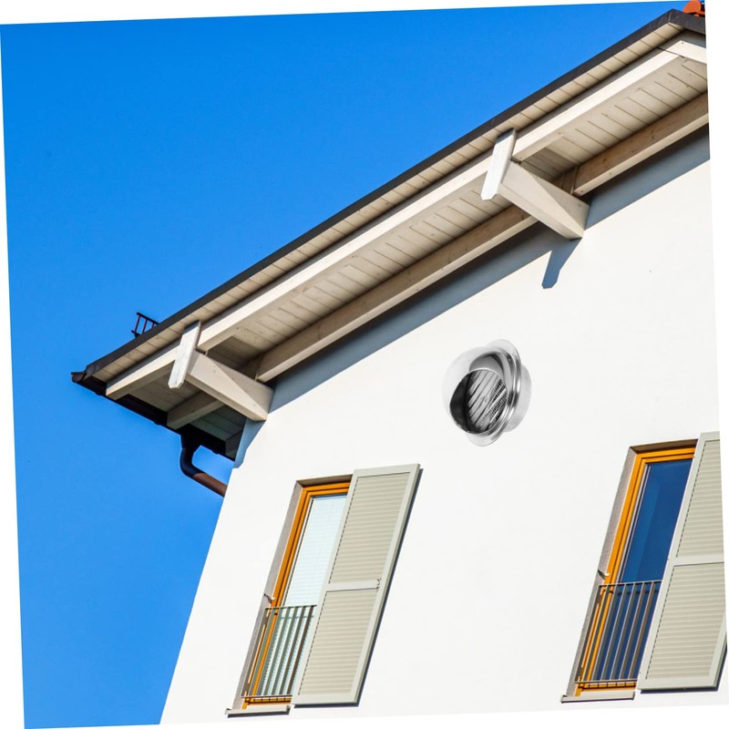 Mipcase Stainless Steel Soffit Vent Cover Rainproof Exhaust Vent for