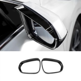 KELEIMAI Car Accessories Fit for Lexus NX 250/350/350 F Sport/350h/450h+/450h+ F Sport 2022-2026 Side Door Rearview Mirror Rain Shield Protector Cover Frame Trim (Carbon Fiber Style) 2PCS ABS
