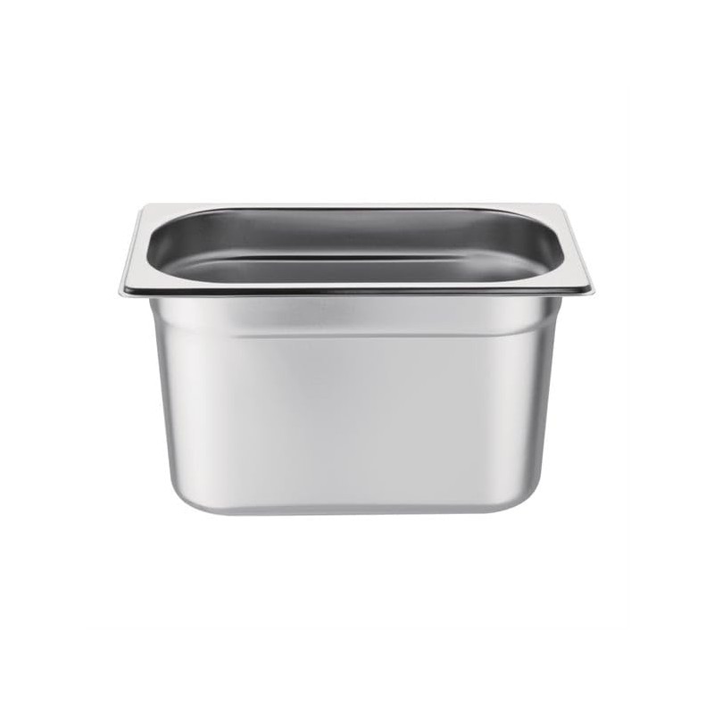 Vogue K820 Edelstahlpfanne, 1/4 Gastronorm, 4 l, 150mm tief, Lebensmittelbehälter,