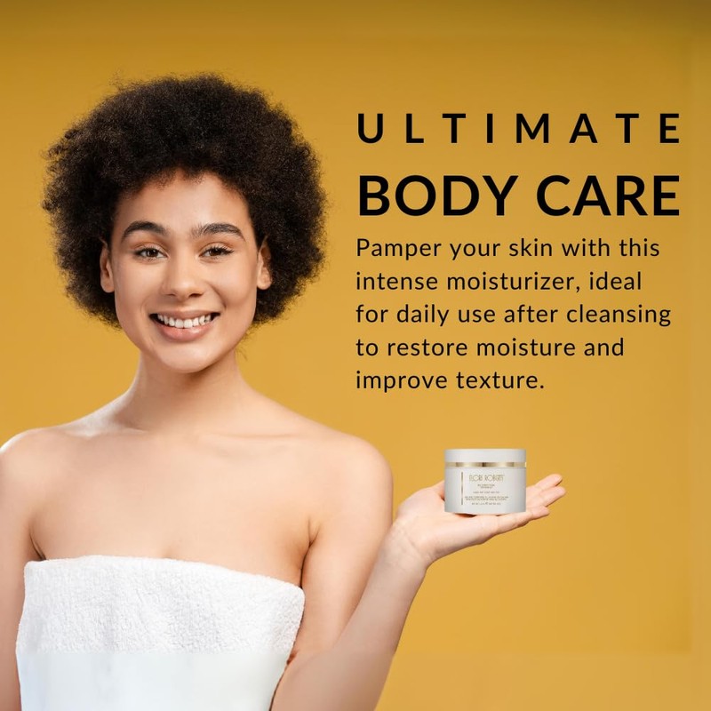 Flori Roberts Shea Nut Body Butter, Premium Moisturizer for Rough