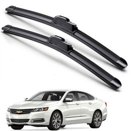 EZ Motoring For 2014-2020 Chevy Impala Windshield Wiper Blades J-HOOK Hybrid Silicone