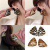 Trendy Zebras Pattern Metal Earrings