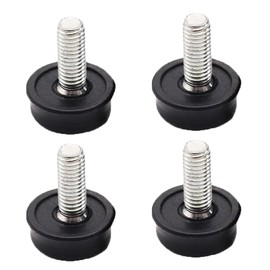 Stoooduo Adjuster Bolts 4 Pcs M8x20mm Leveling Foot Fixed Legs Furniture Moving Pad Furniture Adjuster Leveling Pad Adjustable Black