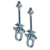 GK Set of 2 Swing Hooks Safety with D-Lock M12