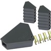 Triangle Mouse Bait Stations (12 Pack) - Includes 4 Keys,