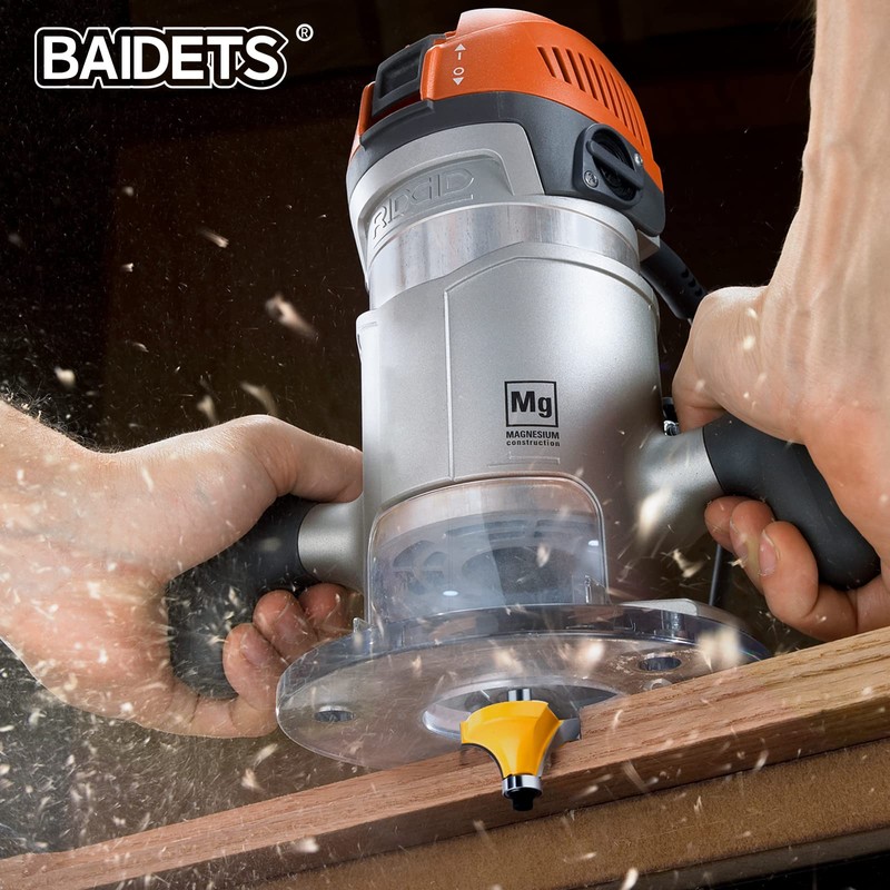 Router Bits Set 1/4 Inch Shank - BAIDETS 15 Pieces