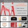 4 Step Ladder, DIAMONDFORGE Folding Step Stool with Wide Anti-Slip