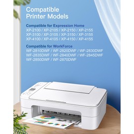 GPC Image 603XL Printer Cartridges Replacement for Epson 603 603 XL Printer Cartridges for Epson Expression Home XP-3100 XP-4100 XP-2100 XP-2105 XP-3105 XP-4105 Workforce WF-2830 WF-2810 WF-2835 WF-2850 (Pack of 5)