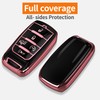 Sindeda for Dodge Key Fob Cover with Keychain Soft Full