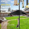 iBorn Squirrel Baffle for Bird Feeder Pole, 19.5” Oversized Squirrel