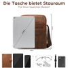 LEABAGS Men's Leather Small Shoulder Bag, Messenger Bag with Shoulder