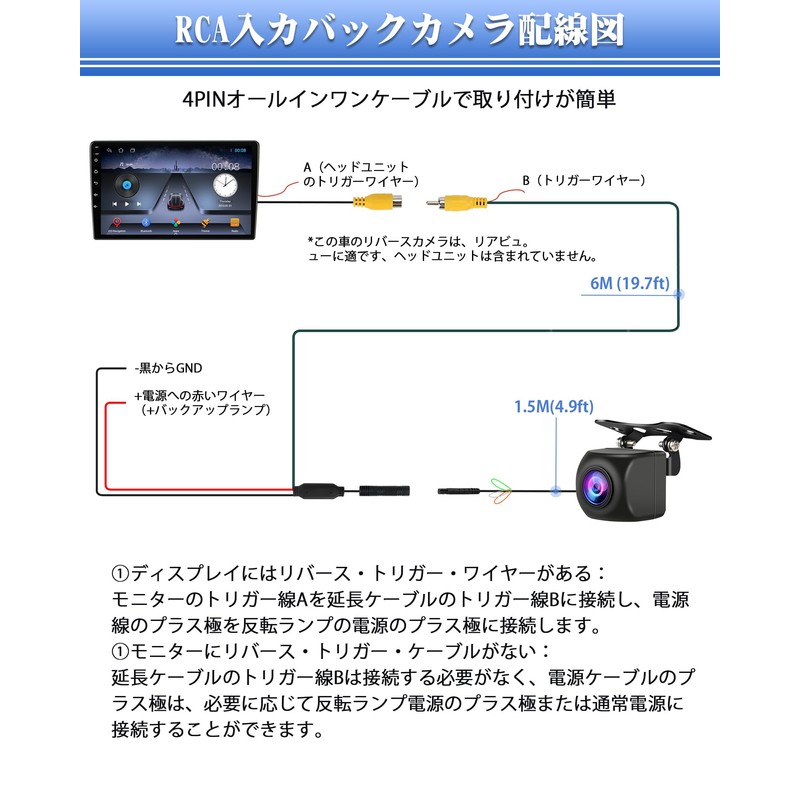 [Improved Multi-Compatibility] Rear Camera, CVBS, NTSC/PAL Compatible, 2 Megapixels, 12