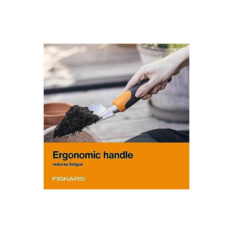 Fiskars Ergo 7022 - Paleta para jardín, N/A, Trowel