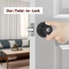 AIsecure Twist-to-Lock Keyless Deadbolt Lock for Front Door Single Cylinder