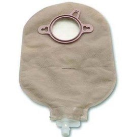 Hollister New Image Urostomy Pouch - Beige - Size 2-1/4in. (57mm) flange (red) - Box of 10