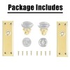ToPToToo Glass Crystal Dummy Door Knobs Interior, Single-Side Dummy Door