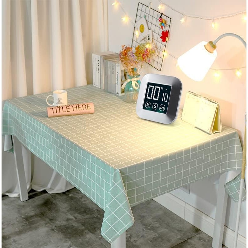 WANGCL Large LCD Digital Magnetic Kitchen Timer Digital with Touch