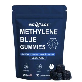 Azul-de-metileno-30 Granos Caramelos Blandos Sabor A Arándanos Mvpcare Gomitas Azul De Metileno
