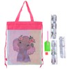 Backpack Bag WearResistant Large Capacity Rhinestones Painting with Drawstring Home