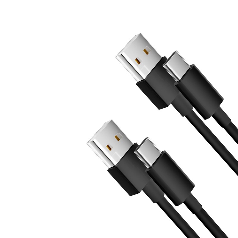 2 Pack Fast Charging USB C Cable Type C, Black