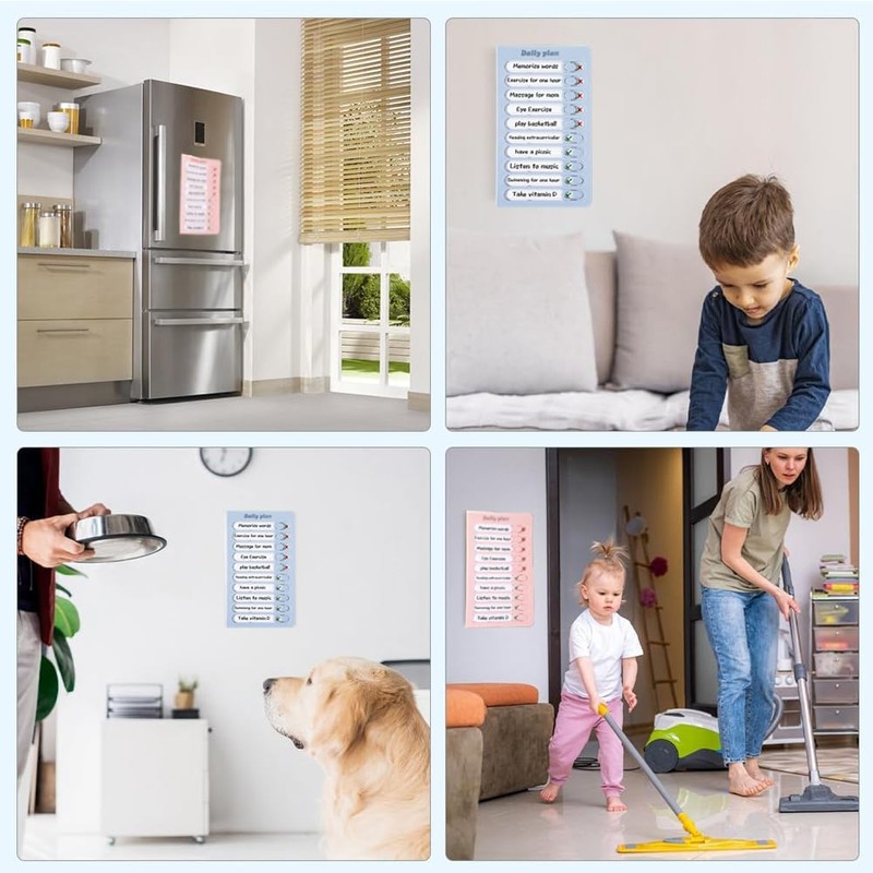 Forgotten Items Checker, Set of 2, Checklist, To-Do List, Kids