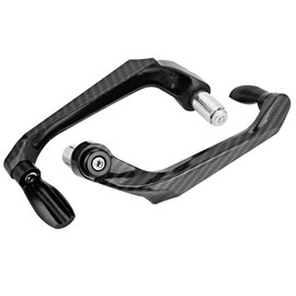 VUOZIP Universal 7/8in 22mm CNC Aluminum Handlebar Brake Clutch Lever Hand Guard Protector for Motorcycle, Motorbike, Scooters, Electric Cars, Mountain Bikes (Black)