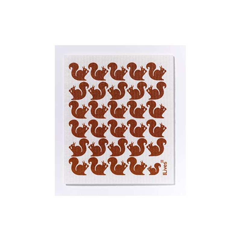 NineLives Squirrel Dish Cloth Set of 2 | Cloth for