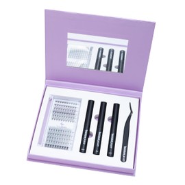 Image Square Beauty DIY Eyelash Extension Kit, Includes Eyelash Tray, Bond, Seal, Remover (Tokyo)