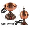 Totority Electric Incense Burner, Middle Eastern Style Tabletop Electric Censer,