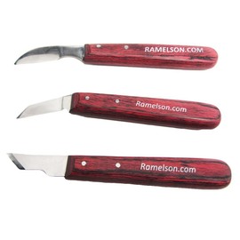 UJ Ramelson 3 Piece Complete Chip Carving Knives Best Wood-Carving Knife Set