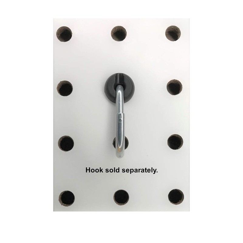 Pegitz Pegboard Peg Locks 50PCS (1/8 inch, Black)