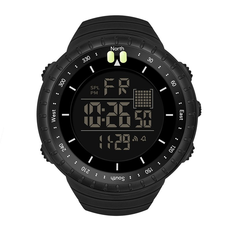 Electronic Sports Watch Waterproof Night Light Large Screen Quick Release