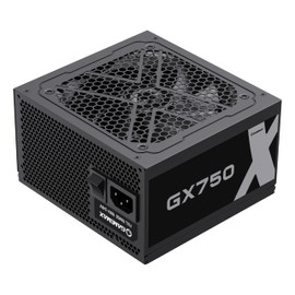 GAMEMAX GX-750 Modular, APFC 750W Computer PSU, 80+ Gold Efficiency, Universal 100-240V Input, Silent 12CM Fan & Modular Wiring for PCs