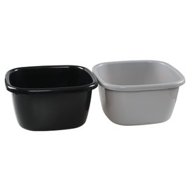 Inhouse Plastic Dish Pans for Kitchen Sinks, 2 Packs（18 Quart）