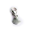 Scallop Charm, Silver