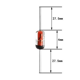 150pcs 1N4007 DO-35 High-Speed Switching Diodes 100V 200mA