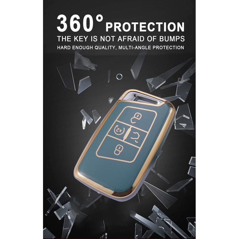 TECART TPU Key Case Cover Fit for VW Atlas Golf