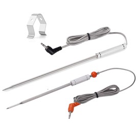 CLORY Probe Replacement ThermoPro Meat Probe for TP08, TP17, TP20,TP21, TP22, TP-25, TP27 (Orange)