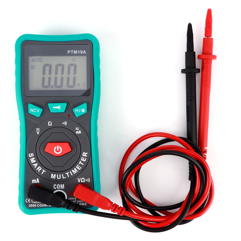 PTM19A LCD Display Digital Smart Multimeter DC AC Voltage Current
