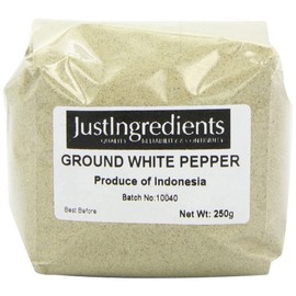 JustIngredients Essentials White Pepper Ground, 250 g