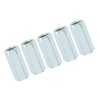 5pcs M12*40 Long Rod Coupling Nut, Carbon Steel Hex Sleeve