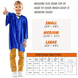 LYDTICK Shiny Preschool Kindergarten Graduation Cap and Gown for Kids With 2024 2025 Tassels Charms