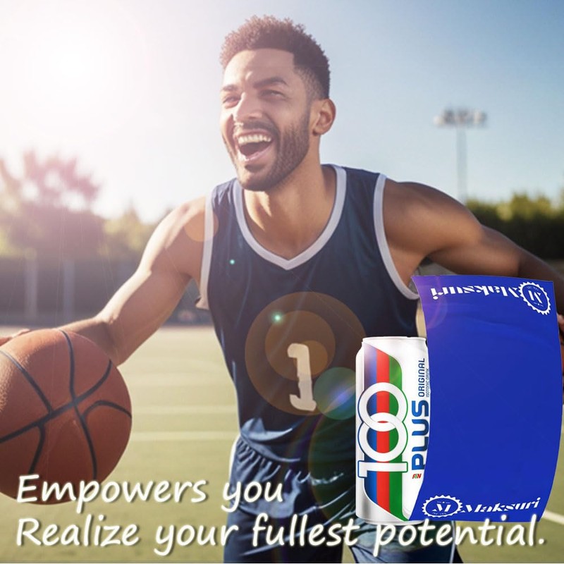 100 PLUS Isotonic Sports Drinks Hydration Maksuri Gym Towel Set