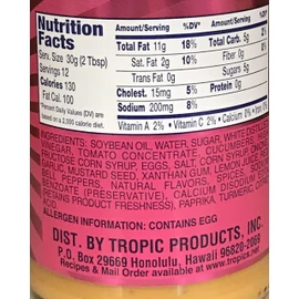 Tropics Hawaii Salad Dressing (Original Thousand Island)